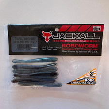 NOS Jackall Cross Tail Shad ROBO 3” Glitter Baby Bass Finesse Drop Shot Plastic