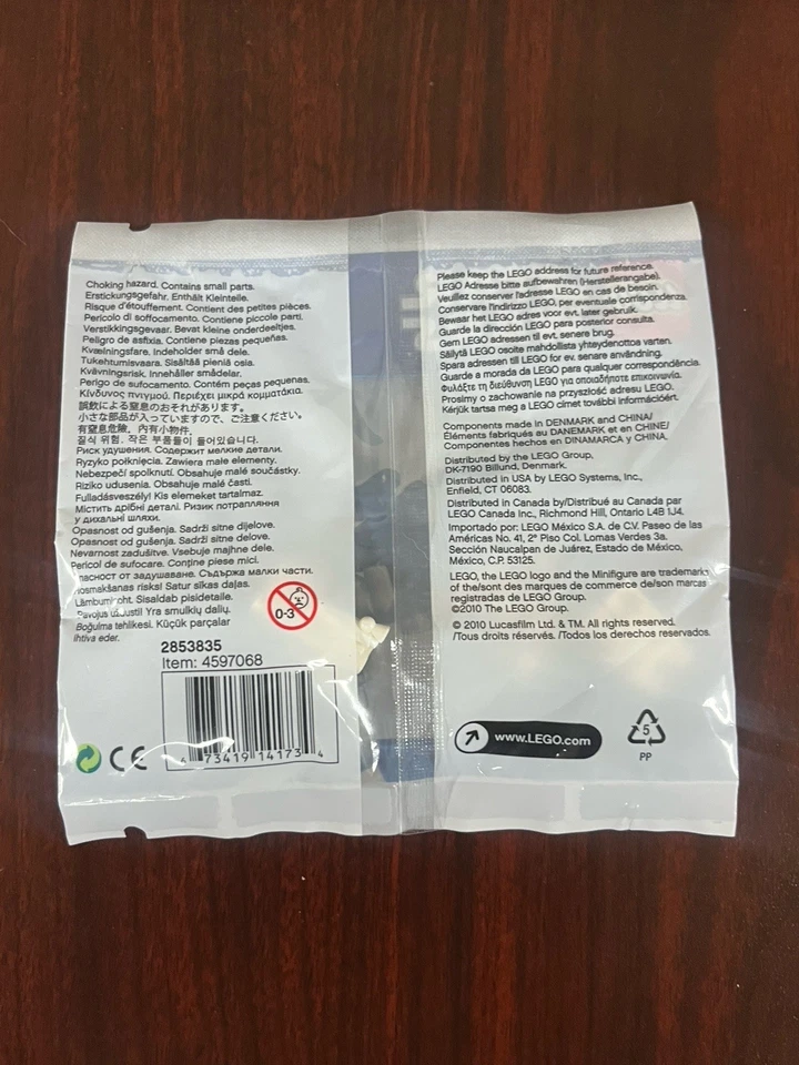 Lego Star Wars Branco Boba Fett Minifigura 2853835 Novo Selado 30º Aniversário - Imagem 2 de 2