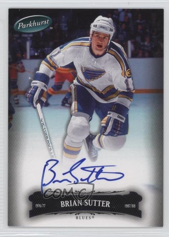 2006-07 Upper Deck Parkhurst Auto Brian Sutter #130 Auto z3l