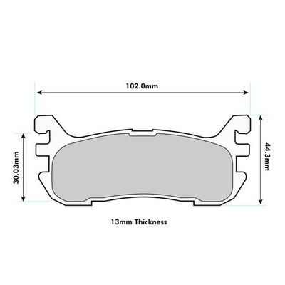 Ferodo DS2500 Rear Brake Pads Fits Mazda MX-5 (NA / NB) - (FCP1012H)