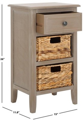 Safavieh EVERLY DRAWER SIDE TABLE, Reduced Price 2172786174 AMH5743E