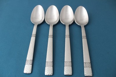 Wallace CHEYENNE Place Oval Soup Spoons (Set of 4) Stainless Korea NEW 7 1/8''