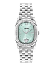 Versace Couture Women’s Watch, Swiss Made Luxury Designer Watch with Light Blue