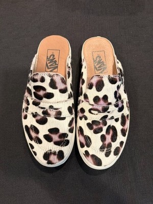 VANS Style 53 Mule DX Slip-On Sneakers Cheetah Calf Hair Womens  7.5/Men 6