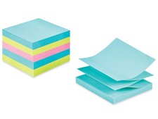 2 Packs of 90 Pack of 90 Post-It Pop-Up Notes Refill - Super Sticky, 3 X 3", Ass