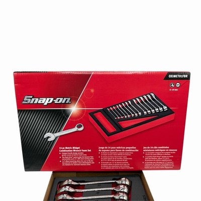 Snap-on Tools 14 piece Metric Master Midget Combo Wrench Foam Sets