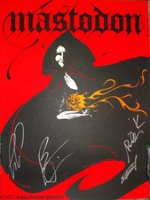 Mastodon - Autographed Screen Printed Poster - 2022 Germany #37/110