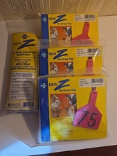 Farnam New Z-Tag One Piece Tag Applicateur d'étiquettes, Z No-snag-tags Numéros 1-75 
