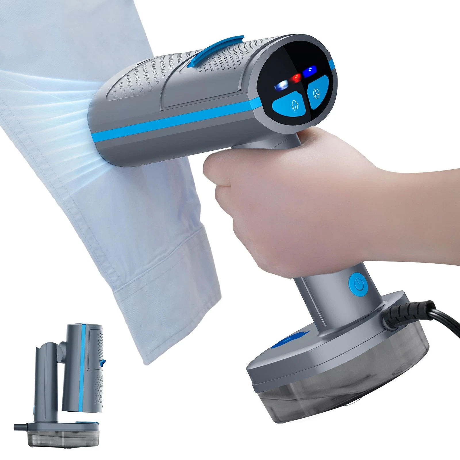 Steamflex Vacuum Steamer for Clothes, 3500Pa Auto-Grip Suction Portable Garme...