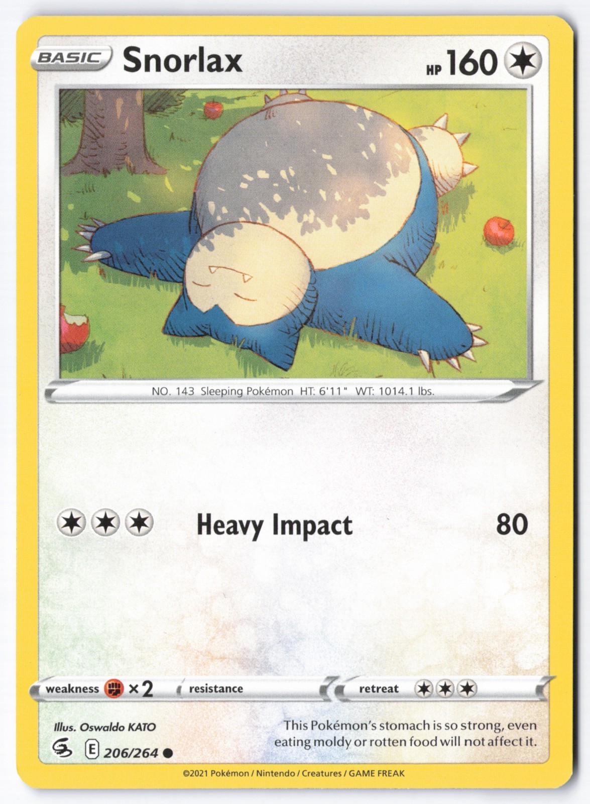 Pokémon TCG Snorlax 206/264 Fusion Strike LP