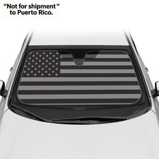 Black Curved Windshield Sunshade Accordion Folding - 58 x 27 inches