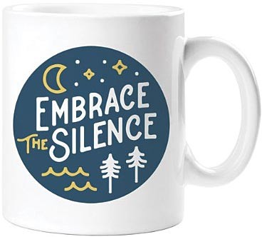 Gibbs Smith Embrace The Silence Mug - Прочная керамическая кофейная чашка для улицы 3990₽
