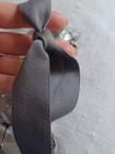 Faceted Bold Crystal Statement Necklace Ribbon Tie Adjustable Long Sparkly! — photo 5
