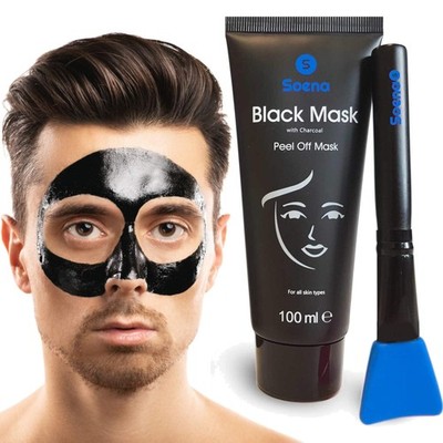Black Mask für Männer - 100ml Gel, Effektiv gegen Mitesser und Hautunreinheiten