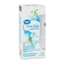 Automatic Air Freshener Spray Kit with1Refill Included, Linen Fresh, 2 pieces