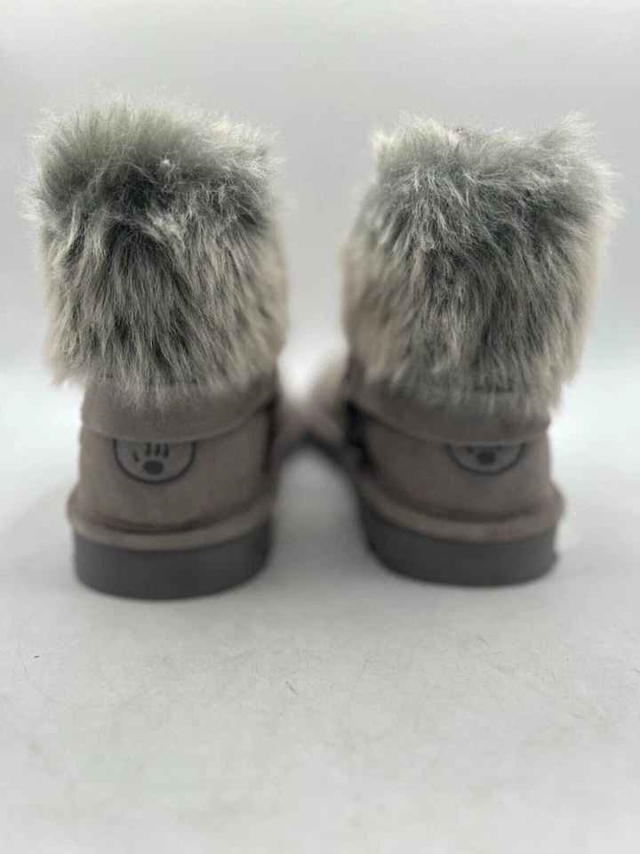 Bearpaw Koko Winter Boot Women's Sz 11 Gray Suede Leather Faux Fur Lined - Image 2 of 4
