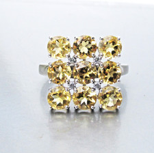 Rare Retired Signed SILPADA 9 Citrine Square ...