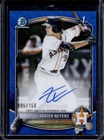 2025 Bowman Draft Xavier Neyens Chrome Auto Blue Wave Refractor 1st #/150 Astros