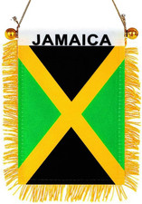 4 X 6 Jamaican Flag Small Mini Jamaica Flags Banners for Car Rearview Mirror Win