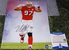 NICK BOSA SIGNED 8X10 AUTOGRAPHED PHOTO ~ BECKETT BAS AUTO COA ~ NFL ~ 49ers
