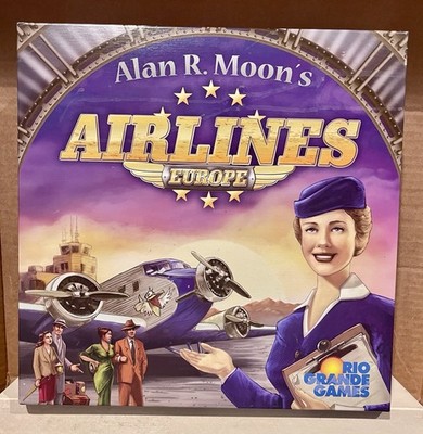 Rio Grande Games Alan R Moon Airlines Europe Board Game, Opened Complete