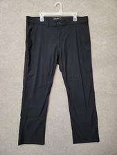 Eddie Bauer Travex Pants Mens 38x32 Black Straight Hiking Outdoor Nylon Stretch