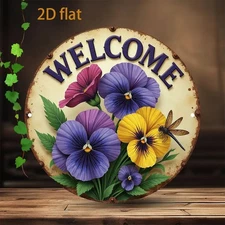 8" Humorous Round Art - Versatile Holiday Decor