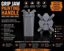 Grip Jaw Miniature Painting Handle  Precision Hobby Tool, Secure Locking Jaws