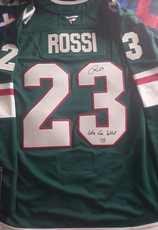 Fanatics Uw NHL Officially Licensed Jersey Autographed By Marco Rossi Inscribed