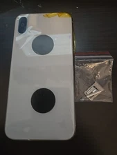 iPhone X Housing Back Replacement Silver Frame Original OEM White With parts