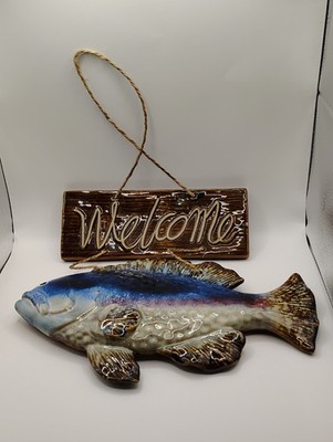 Clay Fish Welcome Sign