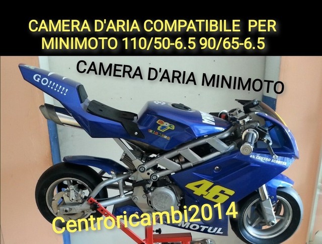 Camera D'aria Minimoto Posteriore 110/50-6.5 camera daria Anteriore 90/65-6.5 Camera D'aria Minimoto Posteriore 110/50-6.5 camera daria Anteriore 90/65-6.5