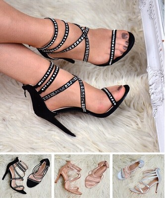 strappy open toe heels