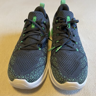 Under Armour Velociti 3 Men Size 9.5 Running Shoes Blue Green