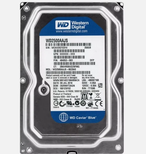 Western Digital Caviar Blue 250GB WD2500AAJS 7200RPM SATA 3.5" PC HDD Hard Drive