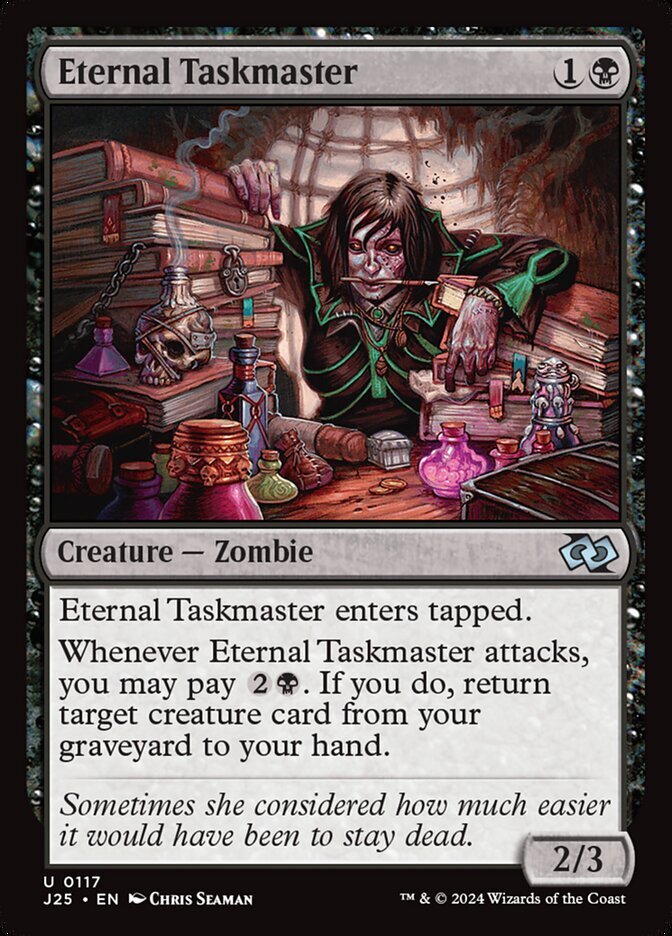 MTG Magic the Gathering Eternal Taskmaster (117/779) Foundations Jumpstart LP