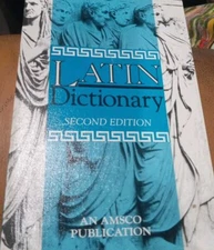 Paperback Latin Dictionary 2nd edition an amsco publication Educational Library 