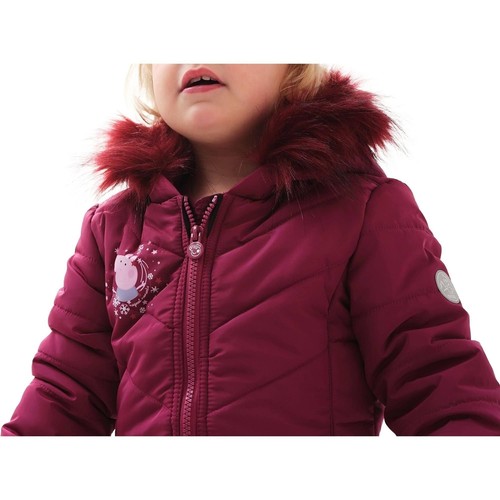 Regatta Peppa Pig Junior Jacket Red Padded Kids Hooded Outdoor Walking Coat - Picture 2 of 2