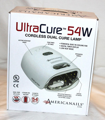 AMERICANAILS PROFESSIONAL UltraCure 54W CORDLESS DUAL NAIL CURE LAMP W/FAN