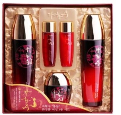 Ja Hwang Su Ginseng extract 3pcs Special Set Anti Aging  care Elastic