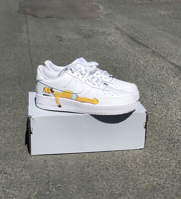 Custom Nike Air Force 1 (white) x Simpson