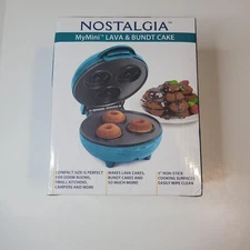 Nostalgia My Mini Lava & Bundt Cake maker Teal