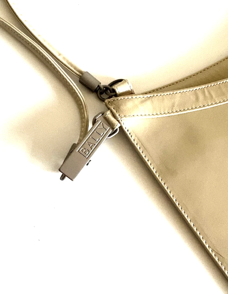 Auténtico Bolso de Hombro BALLY Cartera Charol De Japón 0667 Foto 4 de 4