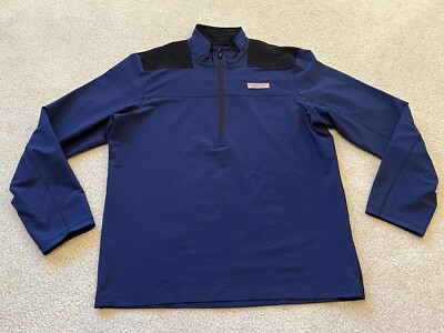 Vineyard Vines All Weather Snep Shirt Performance Quarter Zip Medium