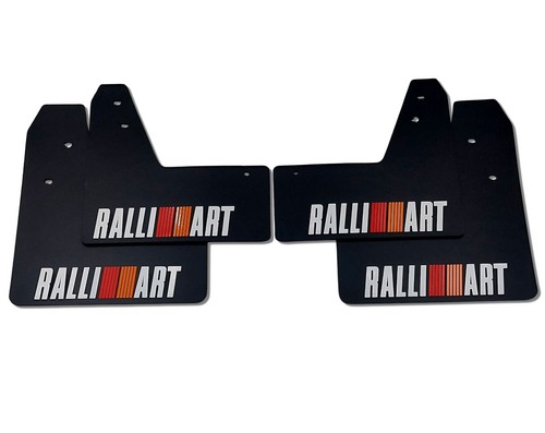 rallyflapZ | Mudflaps Mitsubishi Lancer Evo 7 8 9 Black 4mm PVC *S RALLIART -WRO - Picture 4 of 10