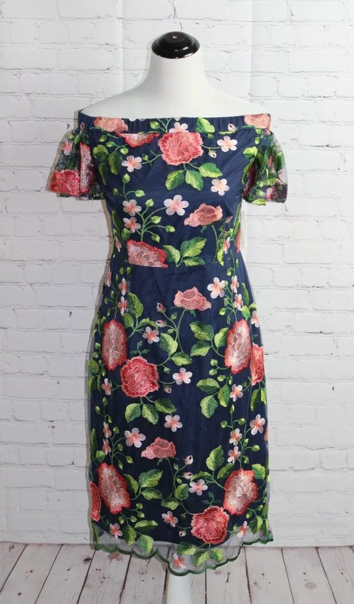 Trina turk top embroidered dress
