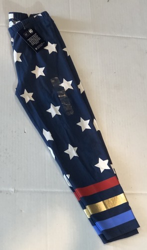 Gap Kids WB Wonder Woman Pants Supergirl Excellent Bottoms XL-12 Stars & Stripes - Picture 3 of 4