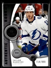2021-22 SP Game Used 2005-06 Retro Rookies Taylor Raddysh 714/999 Tampa Bay