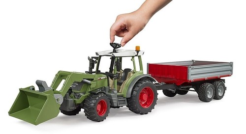 bruder - bworld - Fendt Vario 211 mit Frontlader und Bordwandanhänger - 4+ Jahre - Bild 6 von 6