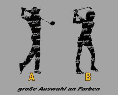 Golfer Golf Golfspieler Spieler Auto Aufkleber Sport Sticker 